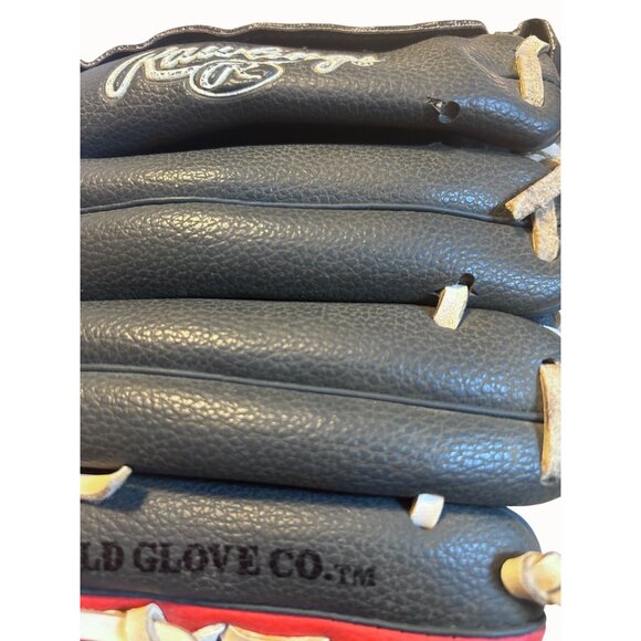 Rawlings Players Series PL115G 11.5" LHT Baseball Glove Gray Red Wht Leathr Mitt - Picture 10 of 10